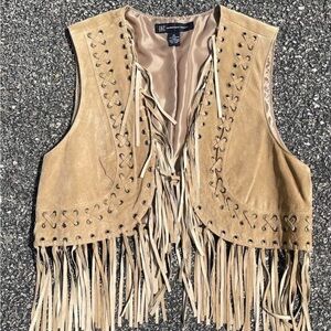 Fringe country style vest